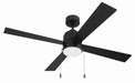 Craftmade - EMCY52FB4-PC - 52" Ceiling Fan - Energy Star McCoy 52" 4 Blade Ceiling Fan - Flat Black