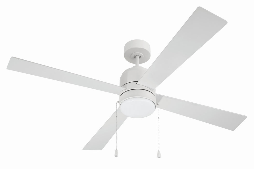 Craftmade - EMCY52W4-PC - 52" Ceiling Fan - Energy Star McCoy 52" 4 Blade Ceiling Fan - White