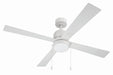Craftmade - EMCY52W4-PC - 52" Ceiling Fan - Energy Star McCoy 52" 4 Blade Ceiling Fan - White