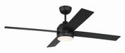 Craftmade - KLS52FB4 - 52" Ceiling Fan - Kelsey 52" 4-blade Indoor Ceiling Fan - Flat Black
