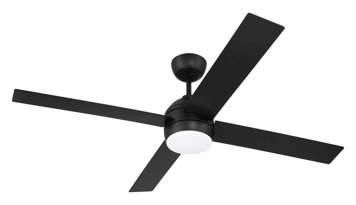 Craftmade - KLS52FB4 - 52" Ceiling Fan - Kelsey 52" 4-blade Indoor Ceiling Fan - Flat Black