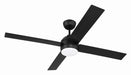 Craftmade - KLS52FB4 - 52" Ceiling Fan - Kelsey 52" 4-blade Indoor Ceiling Fan - Flat Black