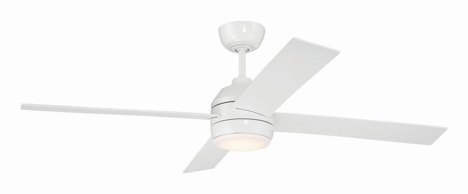 Craftmade - KLS52W4 - 52" Ceiling Fan - Kelsey 52" 4-blade Indoor Ceiling Fan - White