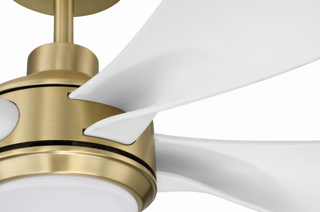 Craftmade - RSL52SBW5 - 52" Ceiling Fan - Rosalie 52" 5-Blade Indoor ceiling Fan - Satin Brass