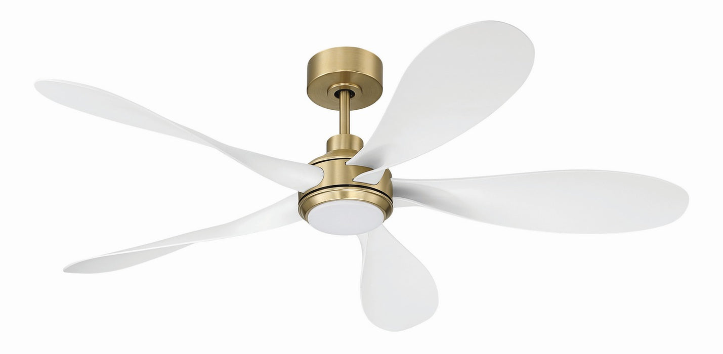 Craftmade - RSL52SBW5 - 52" Ceiling Fan - Rosalie 52" 5-Blade Indoor ceiling Fan - Satin Brass