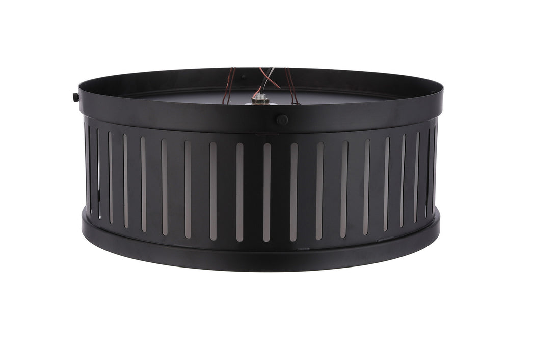Craftmade - X3313-FB - Three Light Flushmount - Livingston - Flat Black