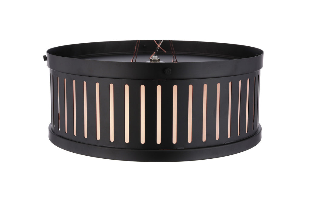 Craftmade - X3313-FB - Three Light Flushmount - Livingston - Flat Black