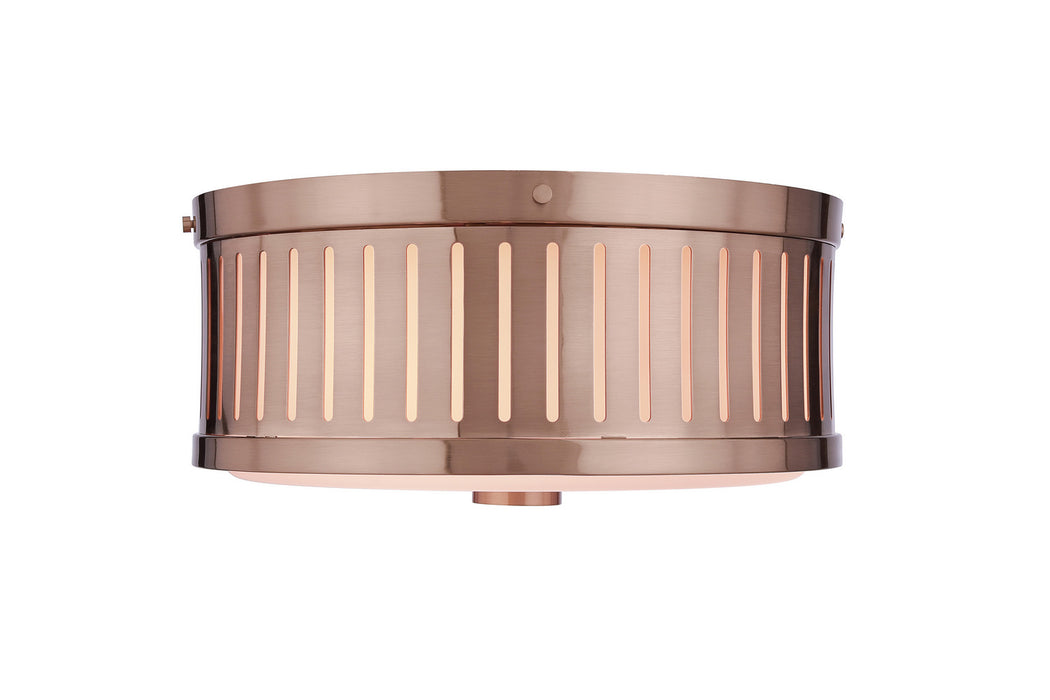 Craftmade - X3313-SB - Three Light Flushmount - Livingston - Satin Brass