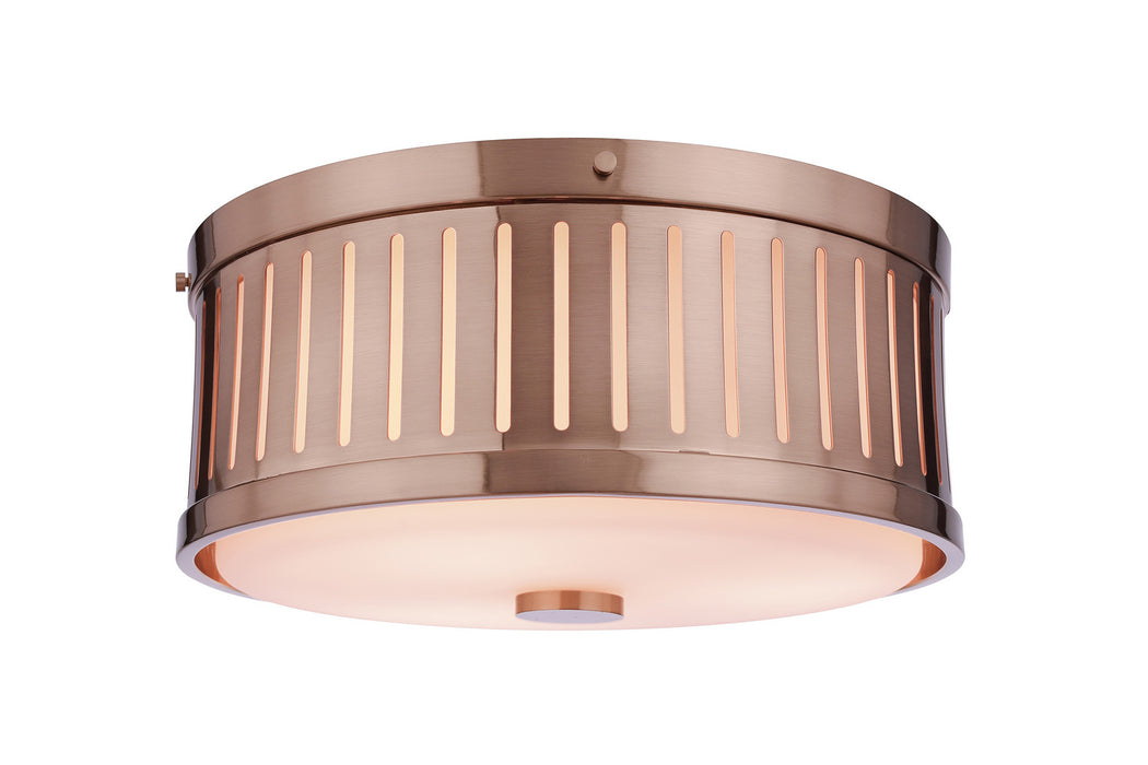 Craftmade - X3313-SB - Three Light Flushmount - Livingston - Satin Brass