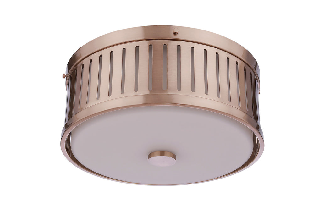 Craftmade - X3313-SB - Three Light Flushmount - Livingston - Satin Brass