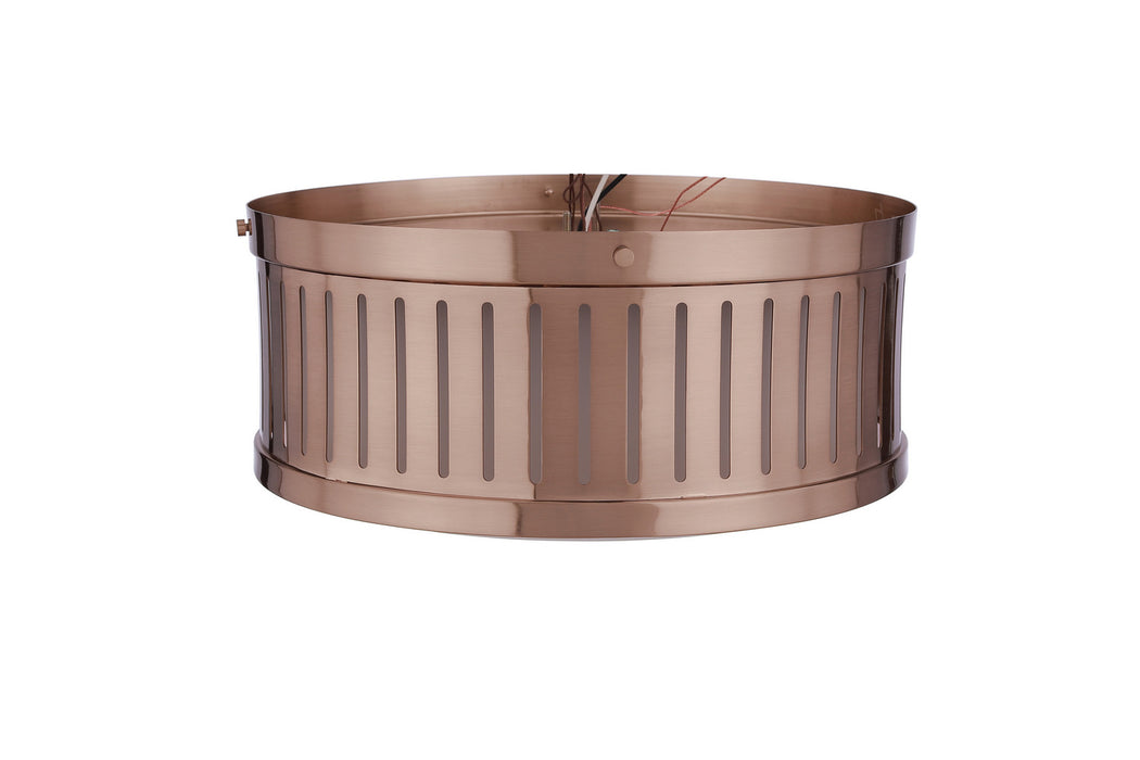 Craftmade - X3313-SB - Three Light Flushmount - Livingston - Satin Brass