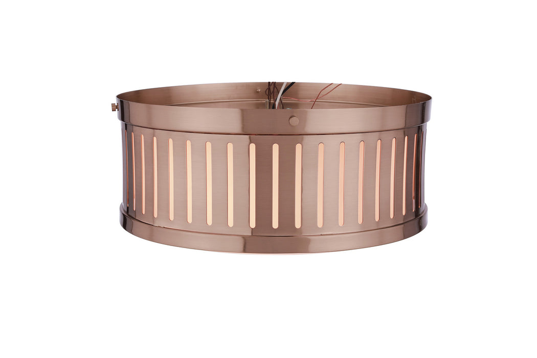 Craftmade - X3313-SB - Three Light Flushmount - Livingston - Satin Brass