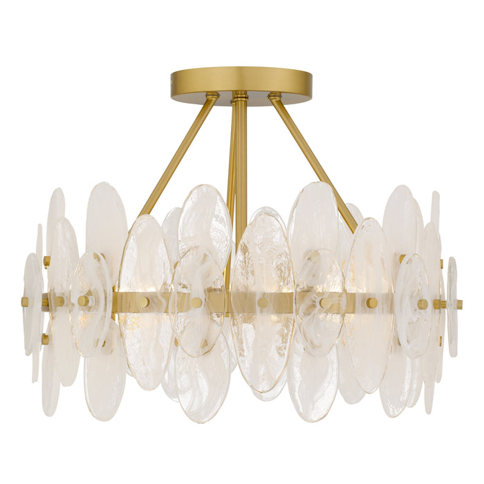Quoizel - ABI1718BRG - Four Light Semi-Flush Mount - Abigail - Brushed Gold