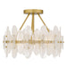 Quoizel - ABI1718BRG - Four Light Semi-Flush Mount - Abigail - Brushed Gold