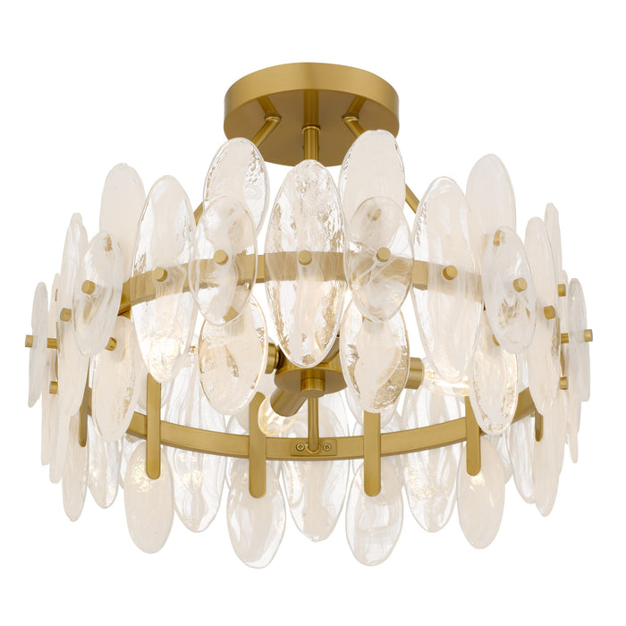 Quoizel - ABI1718BRG - Four Light Semi-Flush Mount - Abigail - Brushed Gold