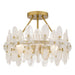 Quoizel - ABI1718BRG - Four Light Semi-Flush Mount - Abigail - Brushed Gold