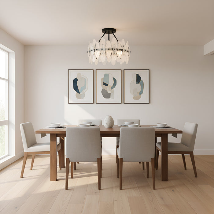 Quoizel - ABI1718MBK - Four Light Semi-Flush Mount - Abigail - Matte Black