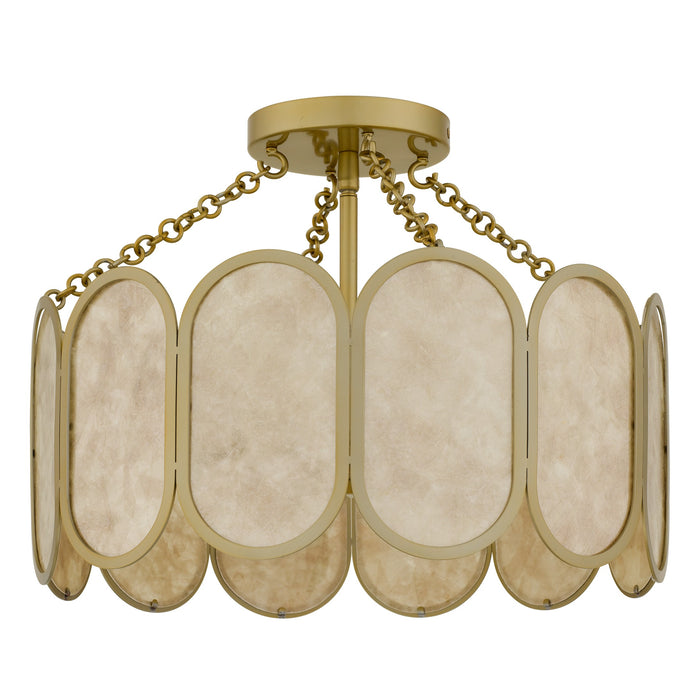 Quoizel - AMAL1716LG - Three Light Semi-Flush Mount - Amalia - Light Gold