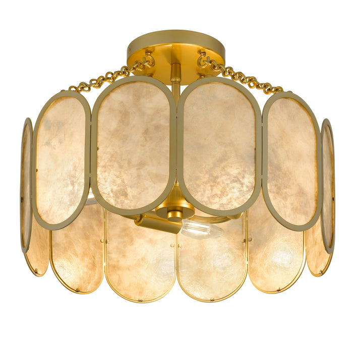 Quoizel - AMAL1716LG - Three Light Semi-Flush Mount - Amalia - Light Gold