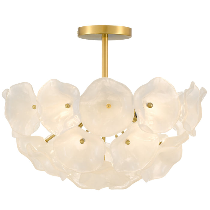 Quoizel - AUD1718BRG - Four Light Semi-Flush Mount - Audrey - Brushed Gold