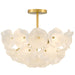 Quoizel - AUD1718BRG - Four Light Semi-Flush Mount - Audrey - Brushed Gold