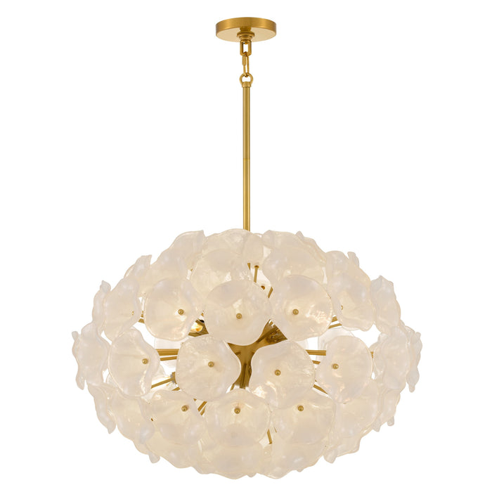 Quoizel - AUD2828BRG - Eight Light Pendant - Audrey - Brushed Gold