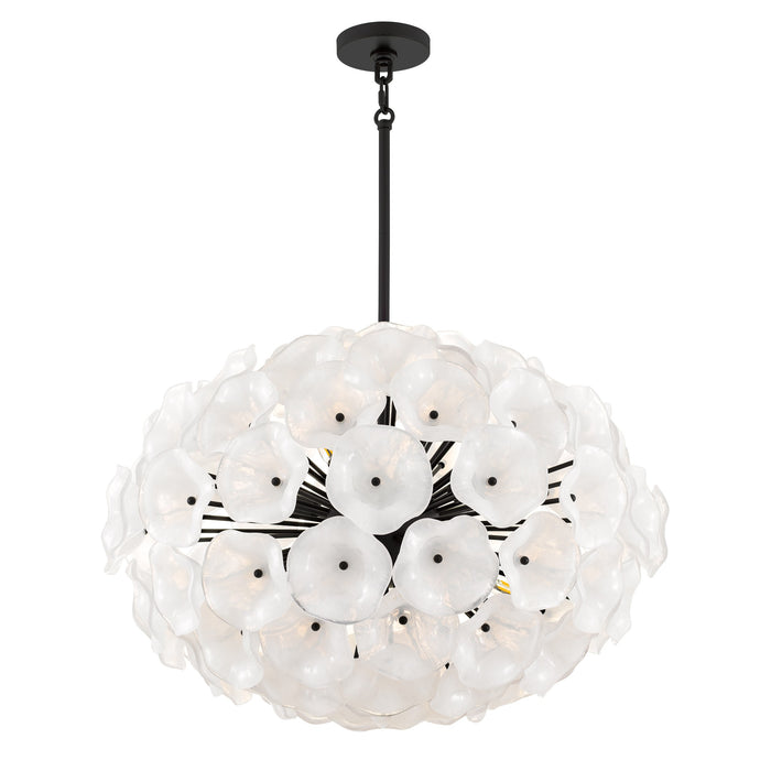 Quoizel - AUD2828MBK - Eight Light Pendant - Audrey - Matte Black