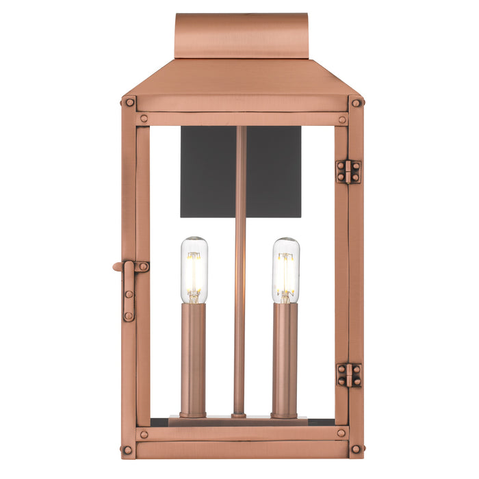 Quoizel - BER8408AC - Two Light Outdoor Wall Lantern - Beryn - Aged Copper