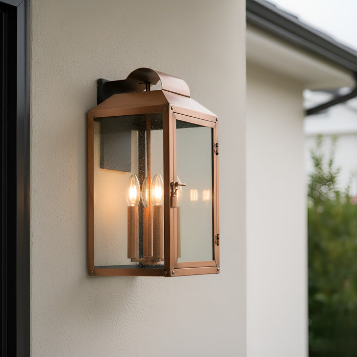 Quoizel - BER8408AC - Two Light Outdoor Wall Lantern - Beryn - Aged Copper