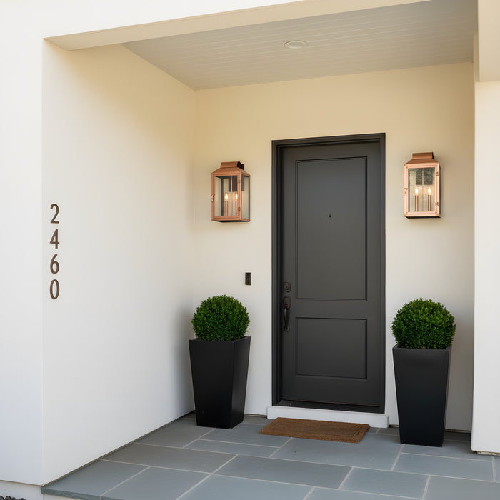 Quoizel - BER8408AC - Two Light Outdoor Wall Lantern - Beryn - Aged Copper