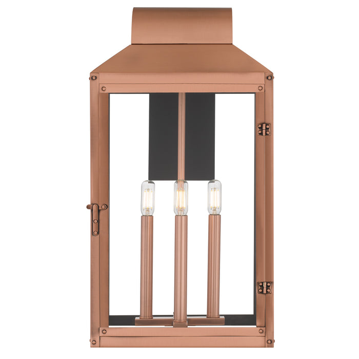 Quoizel - BER8412AC - Four Light Outdoor Wall Lantern - Beryn - Aged Copper