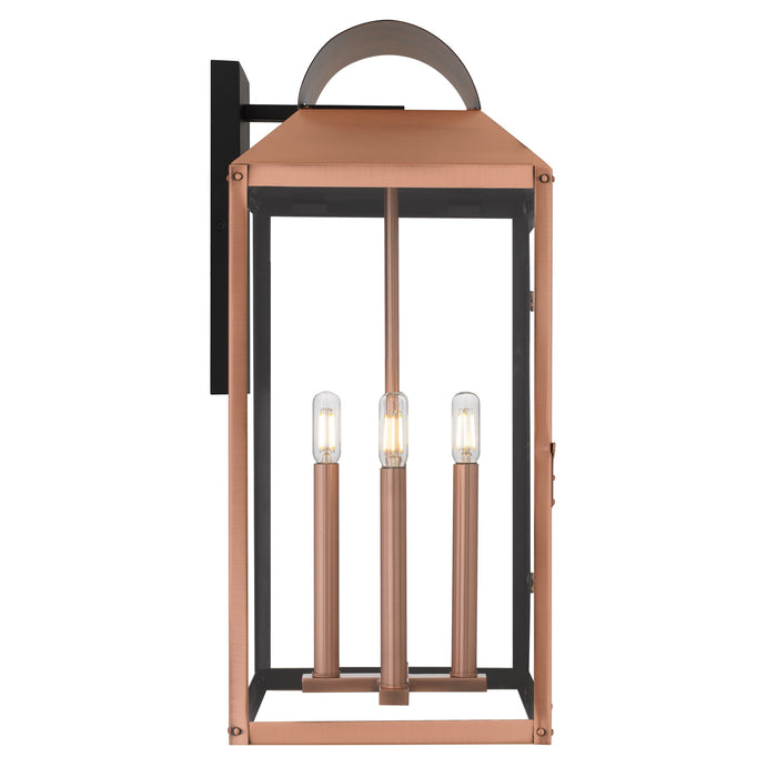 Quoizel - BER8412AC - Four Light Outdoor Wall Lantern - Beryn - Aged Copper