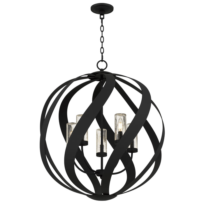 Quoizel - BMS2826EK - Five Light Pendant - Blacksmith - Earth Black