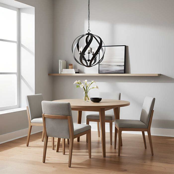 Quoizel - BMS2826EK - Five Light Pendant - Blacksmith - Earth Black