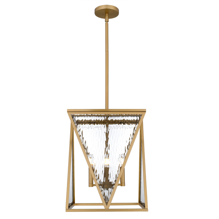 Quoizel - CLO1814BWS - Four Light Pendant - Clovis - Brushed Weathered Brass