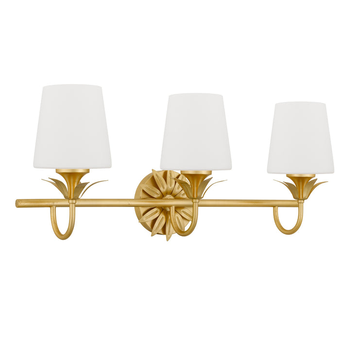 Quoizel - DOT8624GFL - Three Light Vanity - Dorothea - Gold Leaf