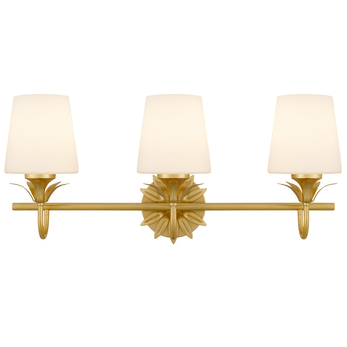 Quoizel - DOT8624GFL - Three Light Vanity - Dorothea - Gold Leaf
