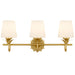 Quoizel - DOT8624GFL - Three Light Vanity - Dorothea - Gold Leaf