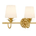 Quoizel - DOT8624GFL - Three Light Vanity - Dorothea - Gold Leaf