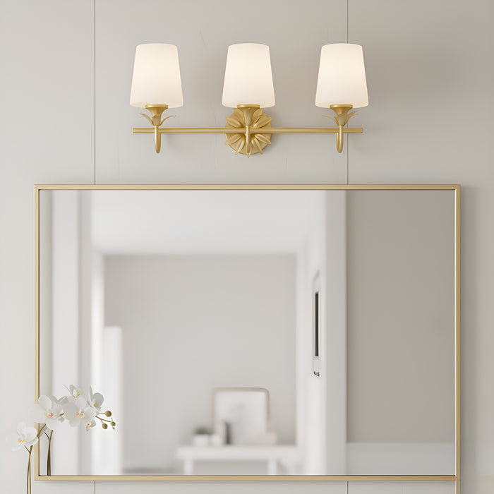 Quoizel - DOT8624GFL - Three Light Vanity - Dorothea - Gold Leaf