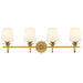 Quoizel - DOT8632GFL - Four Light Vanity - Dorothea - Gold Leaf