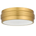 Quoizel - EMM1616BRG - Three Light Flush Mount - Emmett - Brushed Gold