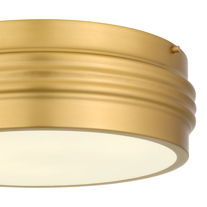 Quoizel - EMM1616BRG - Three Light Flush Mount - Emmett - Brushed Gold