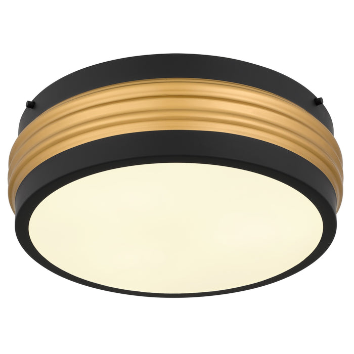 Quoizel - EMM1616MBK - Three Light Flush Mount - Emmett - Matte Black
