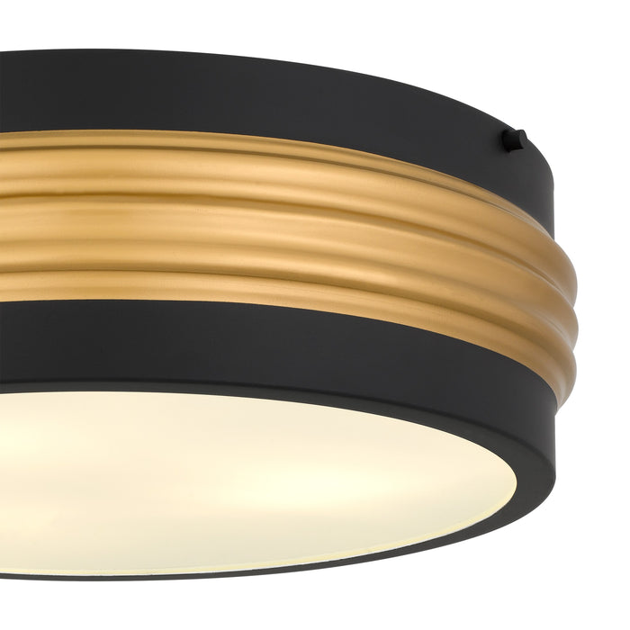 Quoizel - EMM1616MBK - Three Light Flush Mount - Emmett - Matte Black