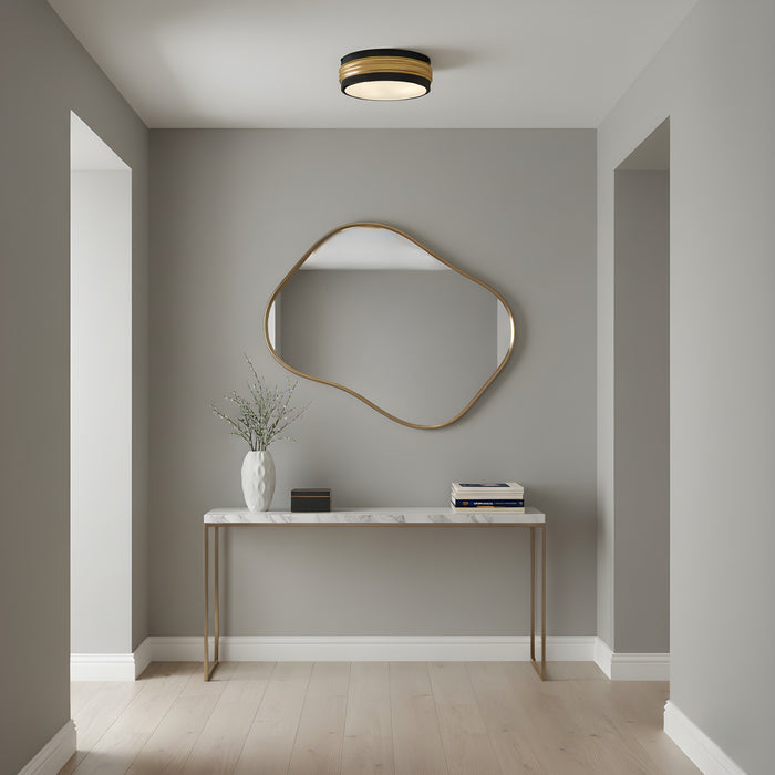 Quoizel - EMM1616MBK - Three Light Flush Mount - Emmett - Matte Black