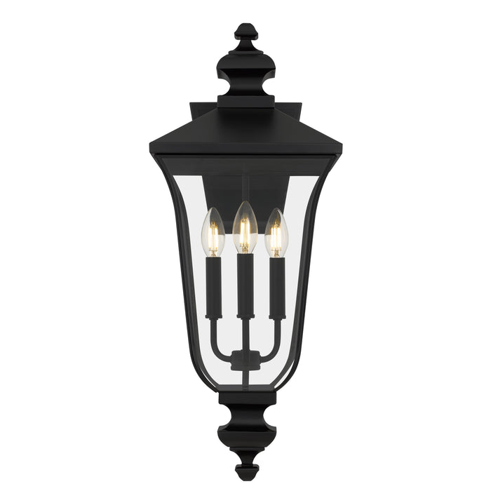 Quoizel - FARL8410MBK - Three Light Outdoor Wall Lantern - Farley - Matte Black