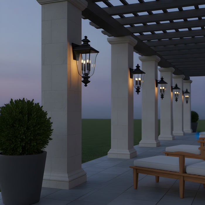 Quoizel - FARL8412MBK - Four Light Outdoor Wall Lantern - Farley - Matte Black