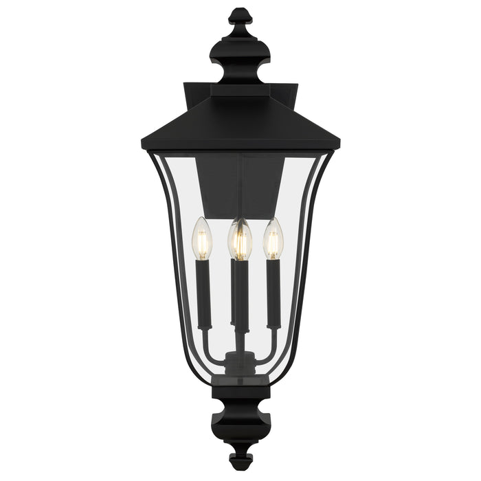 Quoizel - FARL8412MBK - Four Light Outdoor Wall Lantern - Farley - Matte Black