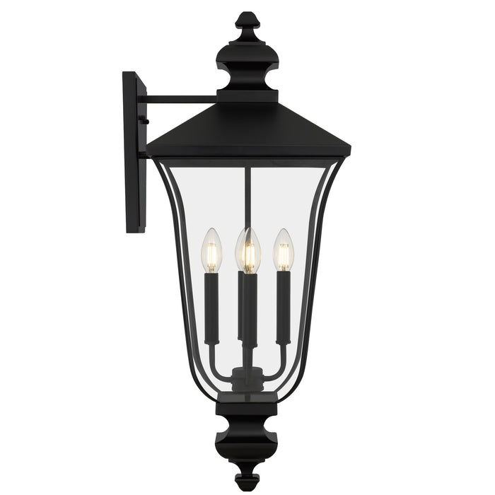 Quoizel - FARL8412MBK - Four Light Outdoor Wall Lantern - Farley - Matte Black